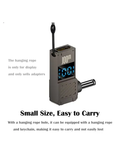 Dell Laptop Charging Adapter Type-C to DC 7.4x5.0mm Digital Display Zinc Alloy Converter PD 100W