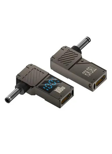  Dell Laptop Charging Adapter Type-C to DC 4.5x3.0mm Digital Display Zinc Alloy Converter PD 100W