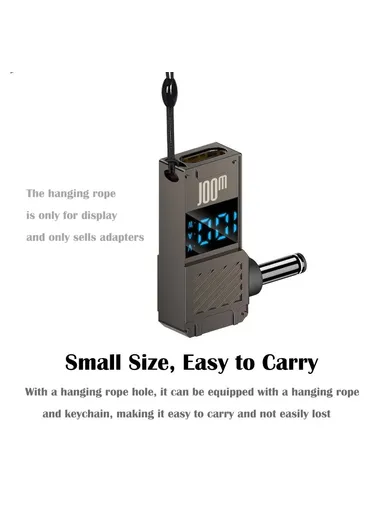 HP Laptop Charging Adapter Type-C to DC 7.4x5.0mm Digital Display Zinc Alloy Converter PD 100W
