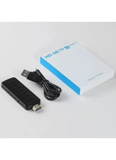 HDMI 2.0b to DisplayPort 1.4 Adapter 4K 60Hz / HDCP 2.3 Converter for Video Streaming / Gaming HD2