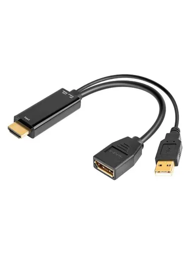 4K 60Hz HDMI to DisplayPort Adapter Cable HDMI 2.0b Male to DP 1.4 Female Converter HD1 