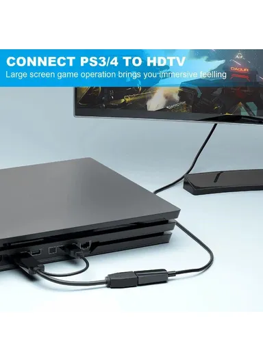 4K 60Hz HDMI to DisplayPort Adapter Cable HDMI 2.0b Male to DP 1.4 Female Converter HD1 