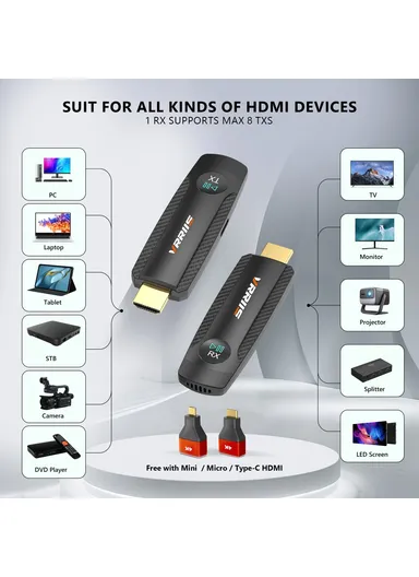 Wireless HDMI Extender 1080P 100m HD Video Transmitter Receiver 094 