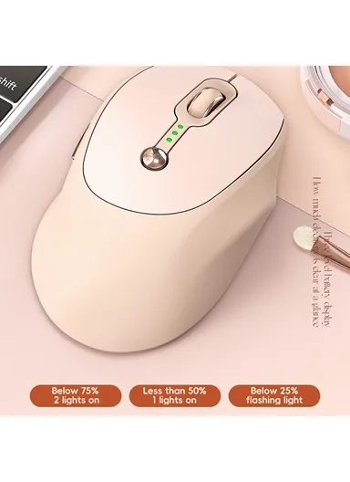 6 Buttons 2.4G Wireless Mouse 800 / 1200 / 1600 DPI Ergonomic Mice with Battery Indicator Q7 