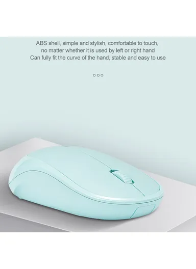 Wireless Mouse Ergonomic Design 2.4G Connectivity Auto Sleep for Office / Home Use - White