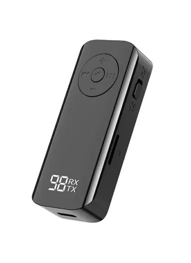 Bluetooth-compatible 5.3 Audio Transmitter Lavalier Receiver for Car AUX Headphone Adapter M06 