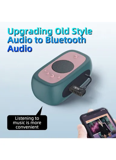 W3 Wireless USB Bluetooth-compatible 5.3 Music Receiver AUX Audio Adapter FM Transmitter