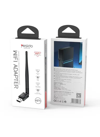 150Mbps High Speed WiFi4 Wireless Dongle USB Adapter with External Antenna WP11
