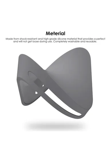 For Mac Mini M4 / M4 Pro Computer Dust Cover Anti Drop Silicone Protective Case - Transparent Black GS112601