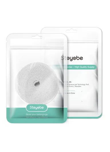 3 Meters Magic Tape Sticky Hook &amp; Loop Fastener Data Cable Organizer - Grey