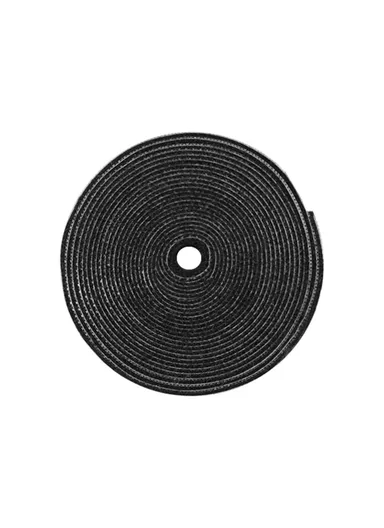 3 Meters Magic Tape Sticky Hook &amp; Loop Fastener Data Cable Organizer - Black