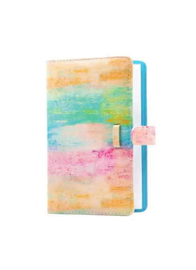 3-inch Mini Photo Album for Gopro Hero 12 &amp; Fujifilm Instax Mini, PU Leather 108 Pockets Album - Paint Rainbow