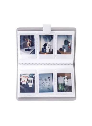 3-inch Mini Photo Album for Gopro Hero 12 &amp; Fujifilm Instax Mini, PU Leather 108 Pockets Album - Paint Rainbow