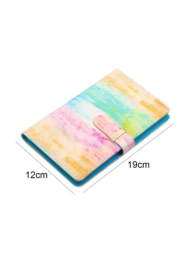 3-inch Mini Photo Album for Gopro Hero 12 &amp; Fujifilm Instax Mini, PU Leather 108 Pockets Album - Paint Rainbow