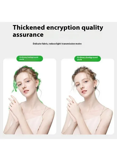 3 x 4m Photography Backdrop Photo Studio Backdrop 120g Polyester Shoot Background with Clamps - Green