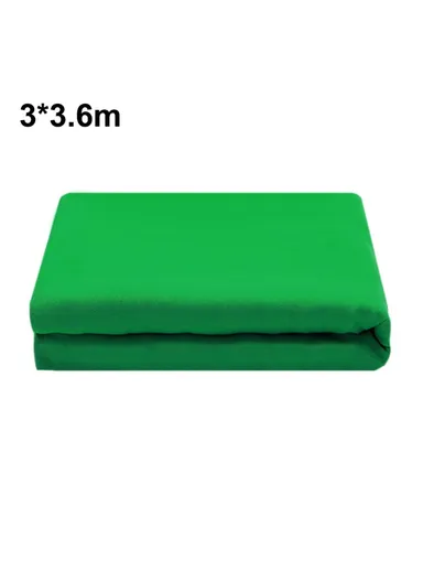Photography Backdrop 3 x 3.6m Polyester 120g Studio Background Screen for Live Streaming / Photo Shooting - Green - Green