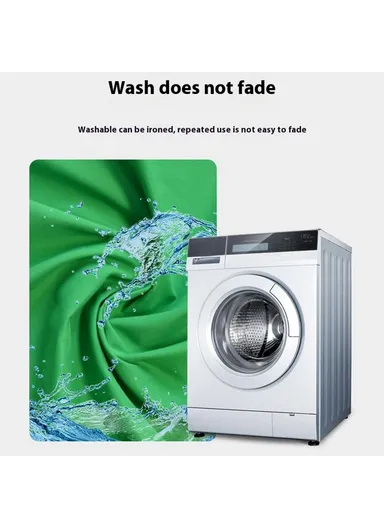 Photography Backdrop 3 x 3.6m Polyester 120g Studio Background Screen for Live Streaming / Photo Shooting - Green - Green