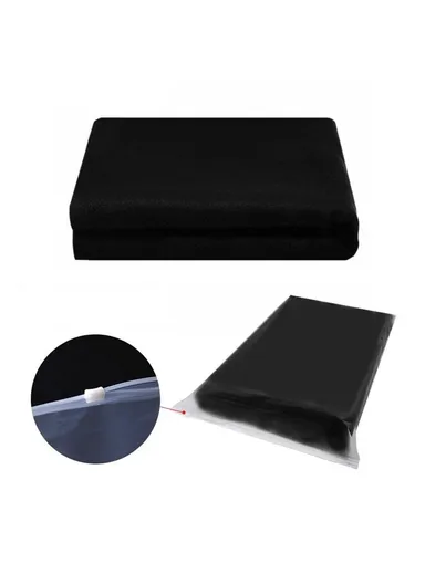 Photography Backdrop 3 x 4m Polyester Studio Background Screen for Live Streaming  /  Photo Shooting - Black