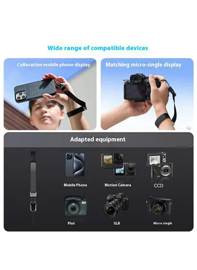 Camera Wrist Strap Magnetic Quick Release Detachable Lanyard for DSLR / Action Cameras P10-HWG-01