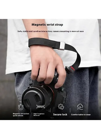 Camera Wrist Strap Magnetic Quick Release Detachable Lanyard for DSLR / Action Cameras P10-HWG-01