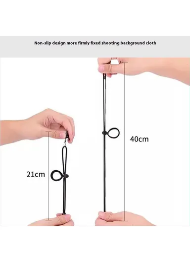 Photography Backdrop 3 x 3 Meter 120g Polyester Cloth Studio Background Screen for Live Streaming  /  Photo Shooting - Black