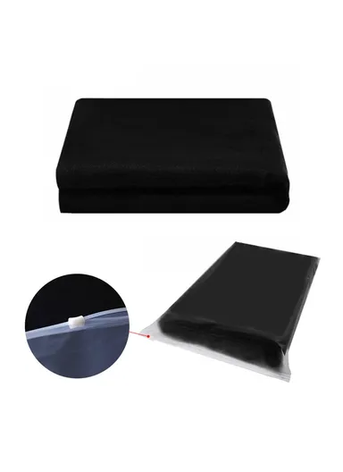 Photography Backdrop 3 x 3 Meter 120g Polyester Cloth Studio Background Screen for Live Streaming  /  Photo Shooting - Black