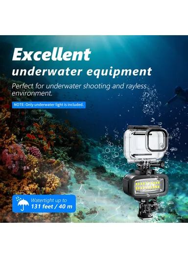 40m Underwater Light For GoPro Camera Waterproof LED Video Diving SL-100