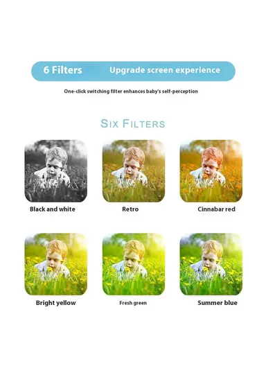  Crocodile Building Block Toy Flip Lens Camera 2.4-inch Screen Kids Camera with Tripod + 32 GB TF Card + Card Reader - Yellow M1