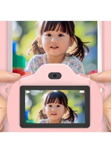 3 Inch HD Display Dual Camera with 32GB TF Card / Card Reader Kids Camera Touch Screen D18 