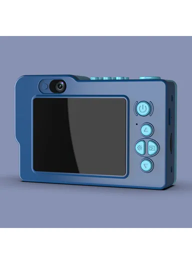 Astronaut Design 2.4-inch IPS Screen Dual Lens Camera Kids Digital Camera Building Block Toy with 32 GB TF Card + Card Reader H6