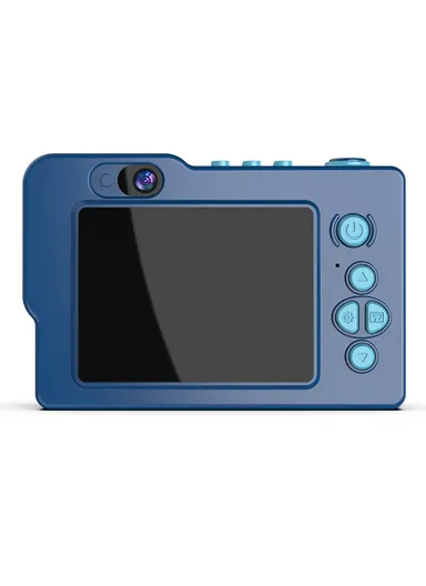 Astronaut Design 2.4-inch IPS Screen Dual Lens Camera Kids Digital Camera Building Block Toy with 32 GB TF Card + Card Reader H6