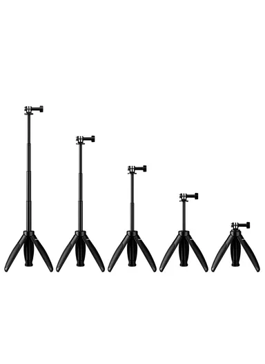 S1-MNP-01 Mini Selfie Stick 2 In 1 15-40cm Extendable Aluminum Alloy Tripod Stand