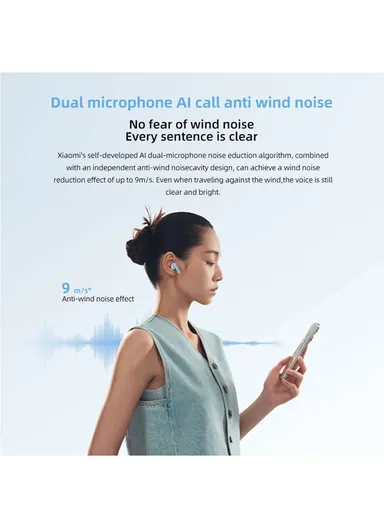 TWS Bluetooth-compatible Wireless Earphone Noise Canceling Music Gaming Headset - Black  Buds 6S 