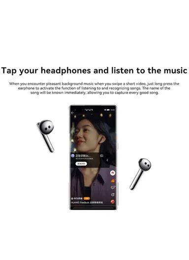 True Wireless Bluetooth-compatible Earphones Semi-open in-Ear Earbuds Active Noise Cancelling Headphones - Silver 4E 