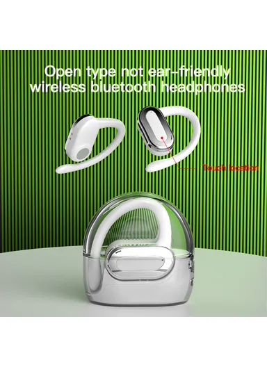 OWS Single Ear Bluetooth-compatible Earhook Headset Music Calling Earphone FN88 - Nude