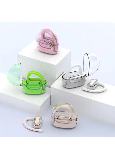 OWS Single Ear Bluetooth-compatible Earhook Headset Music Calling Earphone FN88 - Nude
