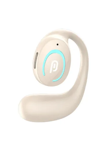 Single Ear Bluetooth-compatible 5.3 Earhook Headset Bone Conduction Music Earphone - Nude K9