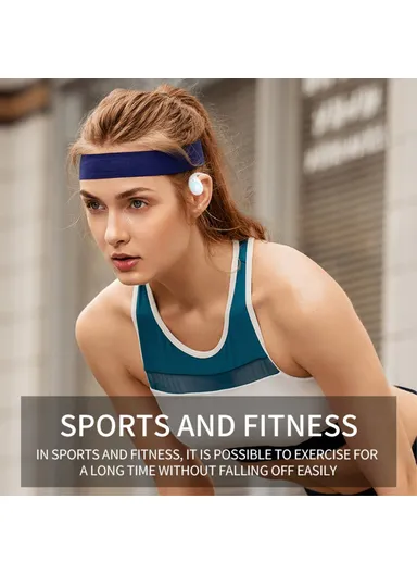 Single Ear Bluetooth-compatible 5.3 Earhook Headset Bone Conduction Music Earphone - Nude K9