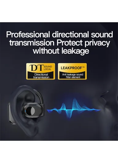 Single Ear Bluetooth-compatible 5.3 Earhook Headset Air Conduction Earphone - Nude BY99 