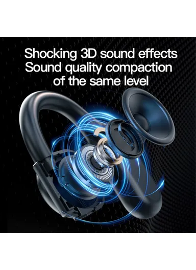 Single Ear Bluetooth-compatible 5.3 Earhook Headset Air Conduction Earphone - Nude BY99 