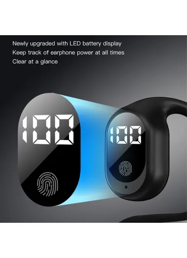 Single Ear Bluetooth-compatible Ear Hanging Headset Wireless Earphone FN-98 - Nude