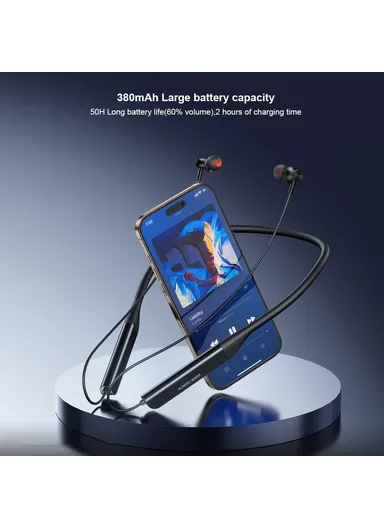 Neck Mount Headphones Bluetooth-compatible 5.3 Earphones with ENC Noise Reduction H003 