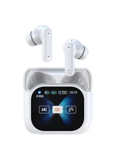 Smart Voice Translation Earbuds 150 Languages Translator Bluetooth-compatible Headphones BY16 - White