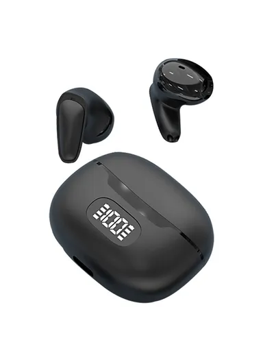 150 Languages Smart Voice Translation Earbuds Bluetooth-compatible Semi In-Ear Headphones B28 - Black