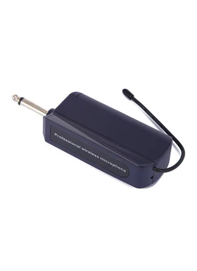 Professional Dual Dynamic Mic Handheld UHF Wireless Microphone System for Home KTV - Black W-15