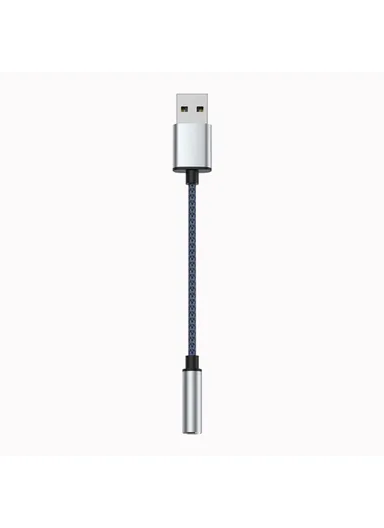 USB to 3.5mm Jack Audio Adapter USB to Headphone and Microphone Jack Aux Adapter Stereo Sound Card Adapter