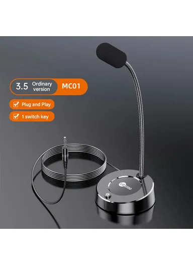 3.5mm Plug Microphone Desktop Computer Laptop Microphone MC01