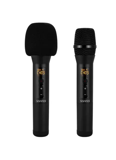 Auto Wireless Dynamic Microphone System with Receiver for Amplifier Mixer Speaker UF8 