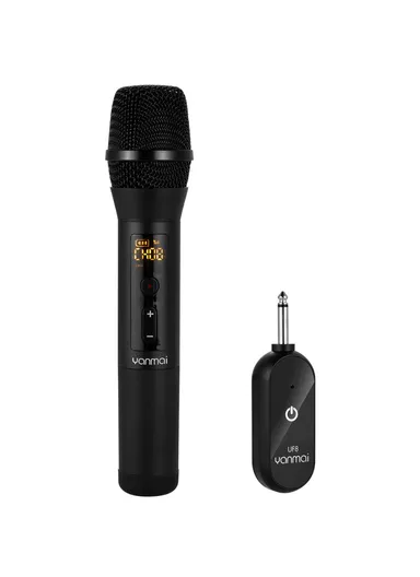 Auto Wireless Dynamic Microphone System with Receiver for Amplifier Mixer Speaker UF8 