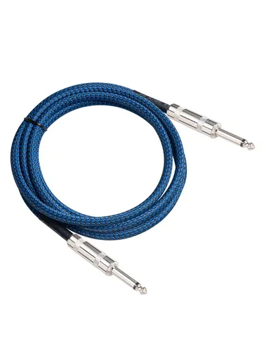 5m 6.35mm Male to Male Audio Cable for Speaker, Electric Guitar, Sound Card, Microphone TC048BL 